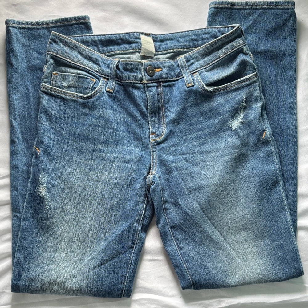 Anthropologie Women's Straight Leg Jeans in Light Blue Wash